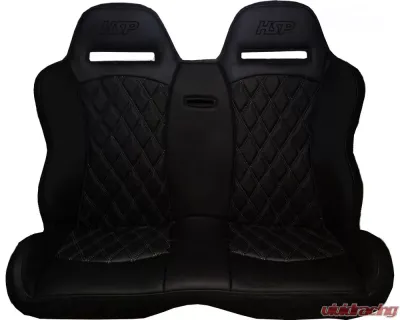 HSP Seats Bench Seat Black-Black HAVOC Series Polaris RZR 2015-2021 - HABR1HCBB-JJHX